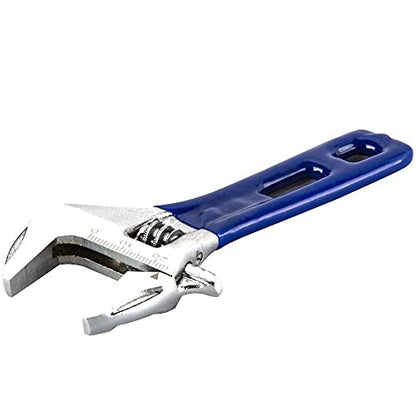 Wide Opening Stubby Adjustable Wrench Spanner with Short Handle 4 inch Chrome Vanadium Steel Forged - size: 4"