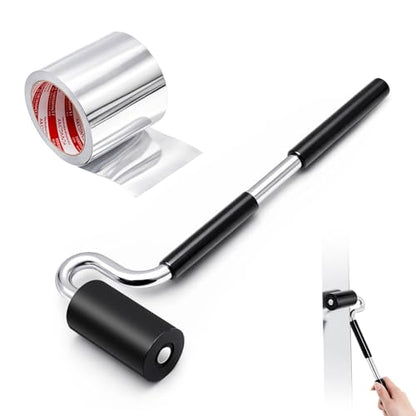 12" J Roller with Aluminum Foil Flashing Tape Kit 4"x 65 ft