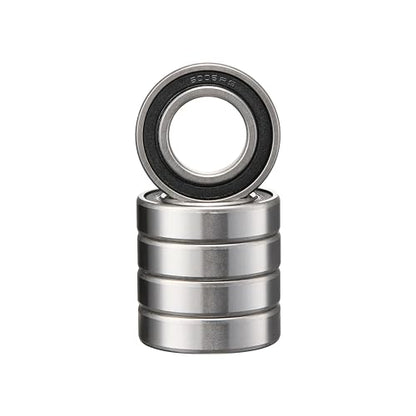 5Pcs 6006 Deep Groove Ball Bearings - 30x55x13mm, High Speed Double Shielded Sealed Roller Bearings for Wheels,ousehold Appliances,Agricultural Equipment,Machine Tools(2RS, 6006) - size: 6006, style: 2RS