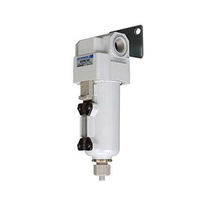 PneumaticPlus SAFM300-N03B-MEP Coalescing Filter 3/8" NPT, 0.1 Micron - size: 3/8" NPT, style: Metal Bowl - Manual Drain