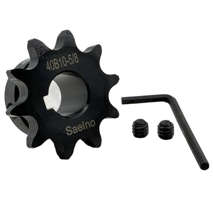 #40 Roller Chain Sprocket Type B 5/8 inch Bore 10 Tooth, Hardened Antirust 1045 Steel Drive Sprockets 40B10-5/8