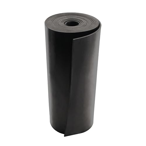 DEVNOL Neoprene Rubber Strip 1/8 (.125)" Thick X 10" Wide X 10'Long Grade 65A for Gasket, Surface Protection, Sealing - size: 1/8" x 10" x 10'