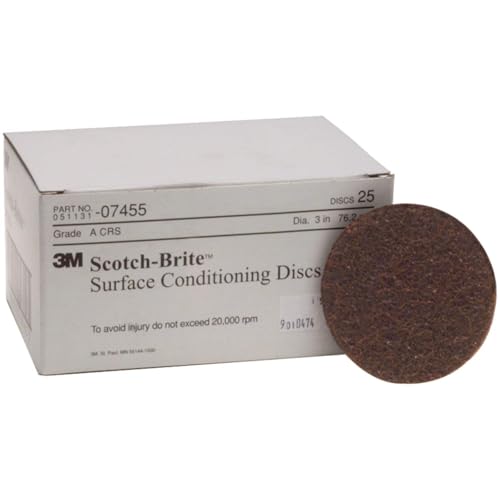 3M Scotch-Brite Surface Conditioning Disc 07455, 3 in x NH A CRS, 25 per carton - size: 3"