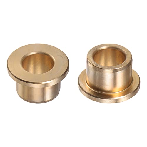 HARFINGTON 2pcs Flange Bearing Sleeve 13mm Bore 19mm OD 15mm Length 3mm Flange Thickness Bronze Bushing Self-Lubricating Bushings Sleeve for Industrial Equipment - size: 13mmx19mmx15mm