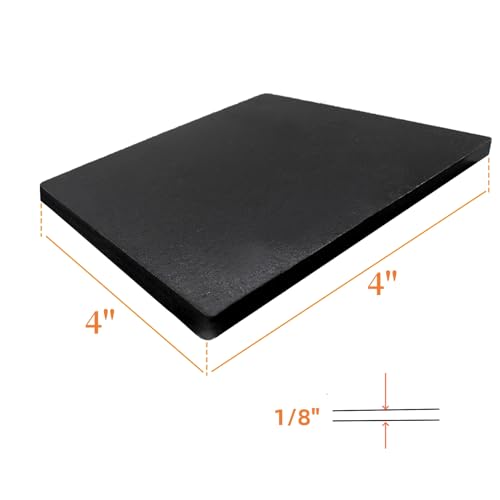 4Pack 1/8" A36 Steel Plate-4" x 4"Hot Rolled Steel Sheet,Weldable Metal Square Steel - size: 4x4x1/8"
