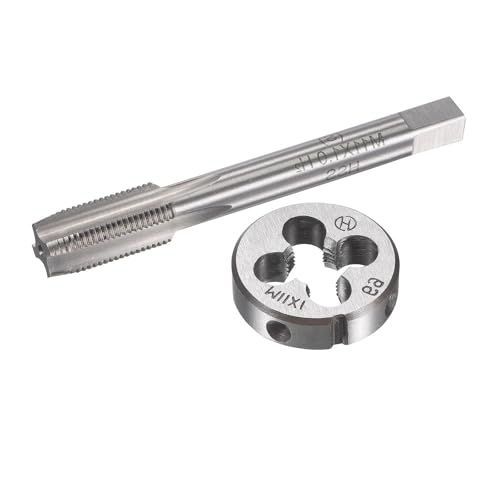 M11x1mm Metric Tap and Die Set,Machine Thread Screw Tap with Round Threading Die,Tap & Die Kit for Nut Screw Bolt Thread Repair - size: M11x1mm