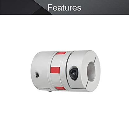 Fielect Shaft Coupling 20mm to 20mm Bore L65xD45 Flexible Coupler Joint for Servo Stepped Motor - size: 20mm to 20mm Bore L65x45D