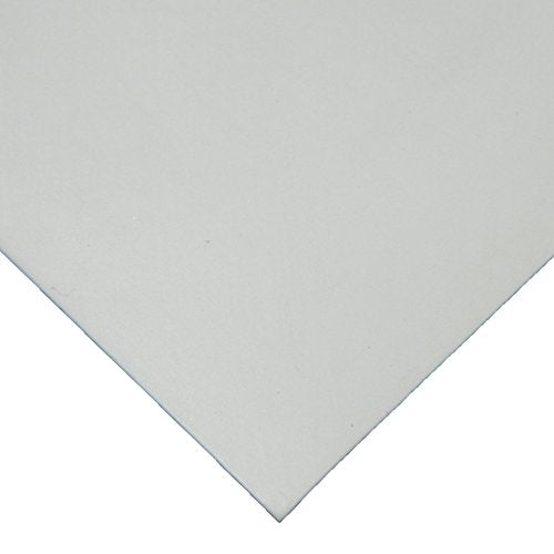 Rubber-Cal Nitrile - Commercial Grade White - 60A - Off-White Buna Sheets - 3/8" Thick x 4" Width x 4" Length - 3 Pack - size: 4" x 4"