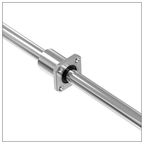 2PCS LMK10UU Square Flange Linear Ball Bearings, 10mm Bore Dia, 19mm OD, 29mm Length with Double Side Rubber Seal for CNC,3D Printer - size: LMK10UU Size 10x19x29mm