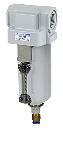 PneumaticPlus SAF400-N04BD-MEP Compressed Air Particulate Filter 1/2" NPT - style: Metal Bowl - Auto Drain