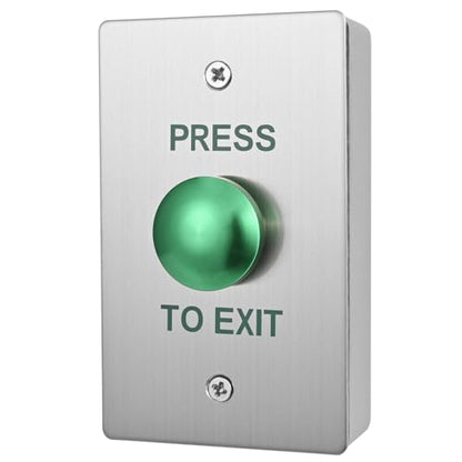 Push to Exit Button for Door Access Control Big Press Button Waterproof Stainless Steel Shell with Back Mounted Box NO/COM Output - color: 4.5''x2.8'' with Box