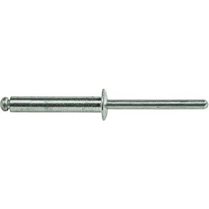 Fastenere Pop Rivets - 1/4" x 7/8" (25pcs) Heavy Duty, Open-End, Aluminum, Dome-Head Blind Rivets, Corrosion-Resistant, High Tensile & Shear Strength, 8-14 Gap 0.751"-0.875" - size: 1/4" x 7/8" (8-14) (25 Pack)
