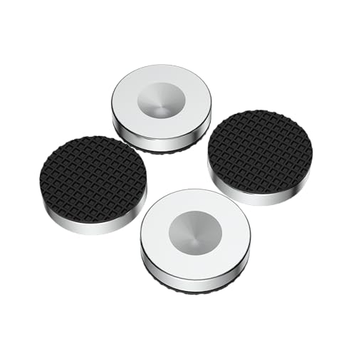 HiFi Speaker Stand Feet Pads, 25x10mm, Stainless Steel Speaker Isolation Feet for DVD/Amplifier/Turntables/Subwoofer - size: 25x10mm