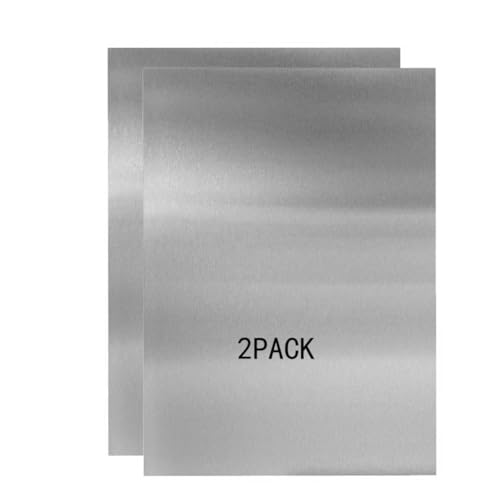 430 Stainless Steel Metal Plates,Suitable for Installation Plate Walls, Suitable for Metal Plates in processes, Kitchens, and Offices (2, 0.8mm Thick-6inch x 12inch) - size: 0.8mm Thick--6inch x 12inch