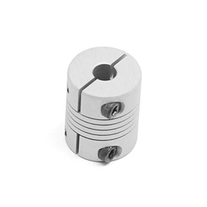2PCS 6.35mm to 8mm Flexible Shaft Coupling 25mm Length 20mm Diameter for Stepper Motor Coupler Aluminum Alloy for 3D Printer CNC Machine (6.35x8mm) - style: 6.35-8mm