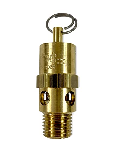 Brass, 1/4" NPT Industrial Hard Seat Safety Pressure Relief Valve, Made In The USA (30 PSI / 34 SCFM) - style: 30 PSI / 34 SCFM