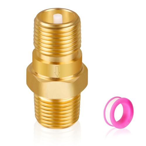 1/2'' NPT Lead-Free Brass RV Camper Water Heater Check Valve, Male to Male - style: Male to Male