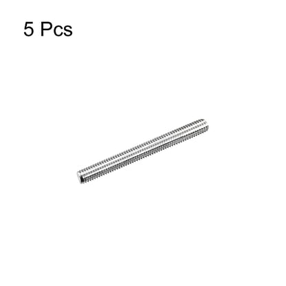 MECCANIXITY Fully Threaded Rod M5 x 45mm 0.8mm Thread Pitch 304 Stainless Steel Right Hand Threaded Rods Bar Studs 5 Pack - size: M5 x 45mm