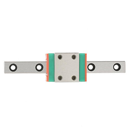 Mini Linear Slide, LWL7B Miniature Bearing Steel Linear Rail Linear Slide Rail 7mm Width with Slide Block (70MM)