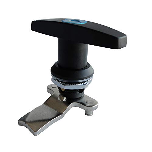 T Handle Lock, Black, 2PCS - size: 3"x2.3"