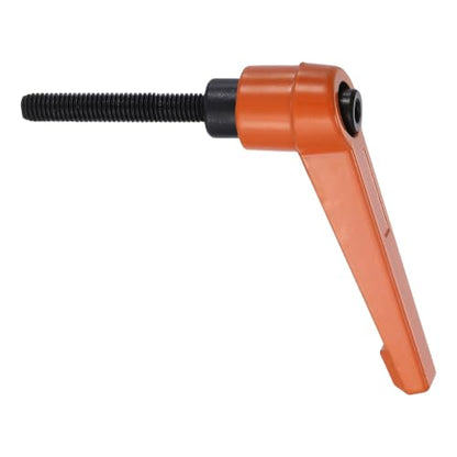 uxcell Clamping Lever Handles for Lathe, M5x32mm Male Thread Orange - size: M5x32mm