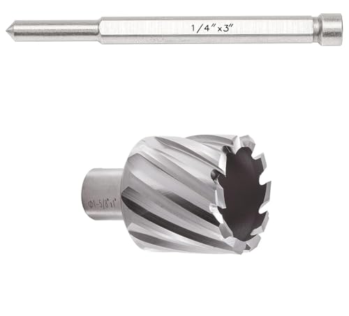 Annular Cutter 1" Depth of Cut for Magnetic Drill Press High Speed Cutting Mag Drill Bit for Magnetic Drill Press (1-5/8 X 1'') - size: 1-5/8 X 1''