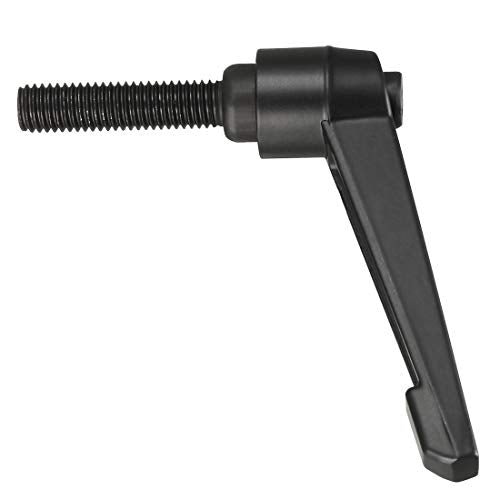 uxcell M10 x 40mm Handle Adjustable Clamping Lever Thread Push Button Ratchet Male Threaded Stud Knobs Locking Rotating Screw Handles Quick Release Bolt Black 4pcs - size: M10 x 40mm
