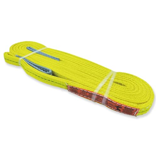 2-Ply Lifting Sling Straps 1”x 20ft - 3100lbs Vertical Capacity Heavy Duty Flat Eye Lift Sling, for Rigging Moving Towing Hoisting -1Pack - Kodiak Straps - color: 1 PACK, size: 1inch x 20ft