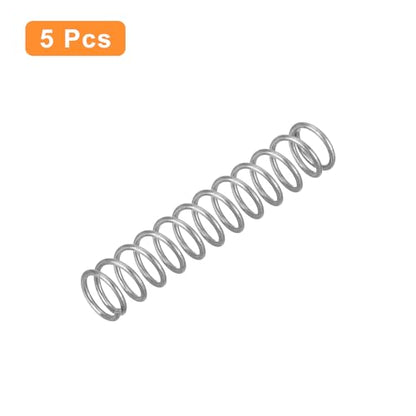 uxcell 5Pcs Compression Spring, Wire Diameter 0.035", OD 0.31", Free Length 1.57" 304 Stainless Steel Coil Mechanical Compressed Spring, Silver - size: 0.035" x 0.31" x 1.57"