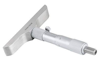 Accusize 0-6 in Depth Micrometer, 4 in Base, 0.001 in Resolution