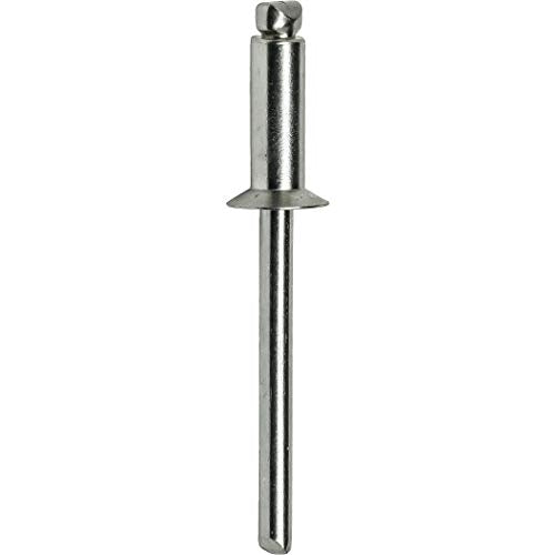 Fastenere Pop Rivets -3/16" x 1/2" (50 pcs) Heavy Duty, Open-End, Stainless Steel, Dome-Head Blind Rivets, Corrosion-Resistant, High Tensile & Shear Strength, 6-8 Gap .376" - .500" - size: 3/16" x 1/2" (6-8) (50 Pack)