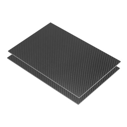 MECCANIXITY 2 Pcs 3K Carbon Fiber Plate Panel Sheets, 300 x 200 x 3mm Carbon Fiber Board Plate Flexible for RC Aircraft, Model Car, Auto Parts (Twill Matte) - size: 300 x 200 x 3mm
