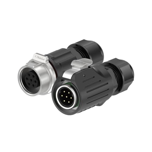 LP16 7PIN Industrial Waterproof Connector IP68 Quickly Plugging Aviation Connector Solder-Assembly M16 7PIN Circular Connector Fast Release Electrical Connector Male Plug&Female Socket - size: 7 Pin, style: Male Plug / Female Socket