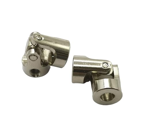 5Pcs 4mm to 5mm Universal U Joint Coupling Motor Connector, Rotatable Steering Shaft Couplers for RC Cars Boats Models and Robots - size: 4mm to 5mm