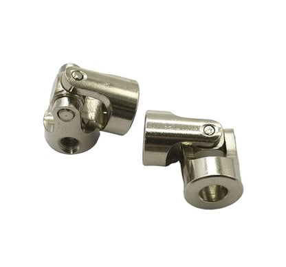 5Pcs 4mm to 5mm Universal U Joint Coupling Motor Connector, Rotatable Steering Shaft Couplers for RC Cars Boats Models and Robots - size: 4mm to 5mm