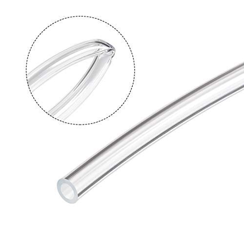 uxcell Pneumatic Air Tubing, 4mm OD x 2.5mm ID 4m(157 Inch) PU Polyurethane Air Compressor Tubing Hose Pipe Transparent
