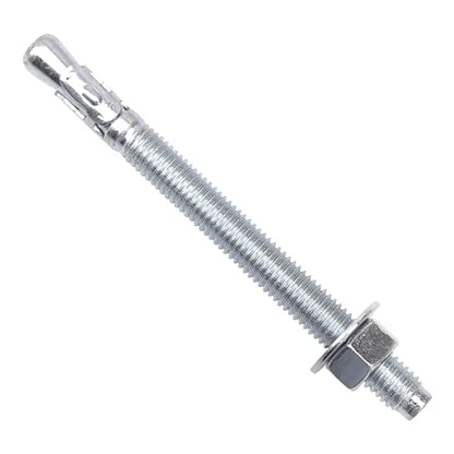 1/2" x 6" Concrete Anchors Wedge Anchor, Carbon Steel,10 Pcs - size: 1/2"x6"