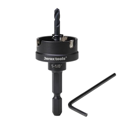 TCT Hole Cutter 1-1/8" Carbide Tipped 5mm Depth SS Iron Steel - size: 29mm | 1-1/8", style: Single Pack