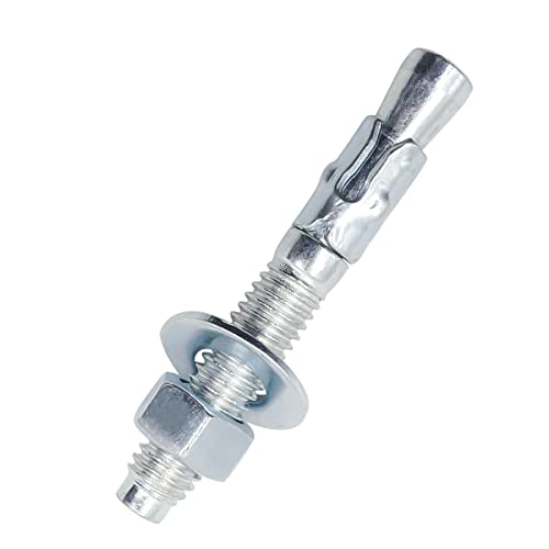 3/8 Concrete Anchors, 3/8 Wedge Anchors Bolts, 2-3/4" L, 10 Pcs - size: 3/8" x 2-3/4"