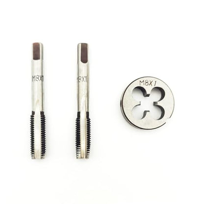 AtticZone M8 x 1.0 Metric Hand Thread Tap and Die Set, Right Hand - size: M8x1.0
