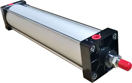 INTBUYING Air Cylinder Pneumatic Standard Cylinder Aluminum Alloy Magnetic Rod Dual Action Single Rod-SC 100 x 450 PT Bore:4" Stroke:18" - size: SC 100 x 450 PT Bore:4" Stroke:18"