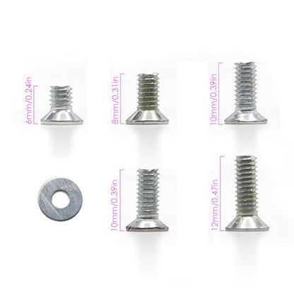 Kado Monitor Mounting Hardware Kit Set 30pcs Assorted M4 Screws Flat Head