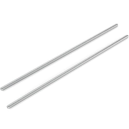 TAISHER 2PCS 304 Stainless Steel Fully Threaded Rod，1/2"-13 Long Threaded Screw 12" Length Right Hand Threads - size: 1/2"-13