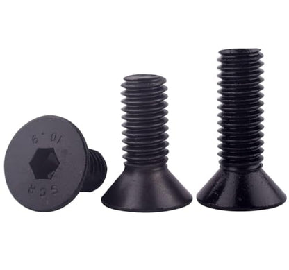 #8-32 x 1 Socket Cap Flat Head Countersunk Screws Bolts, Alloy Steel Grade 10.9 Black Oxide, Allen Hex Drive, Full Coarse Thread UNC, Pack of 30 - size: #8-32 x 1" (30Pcs)