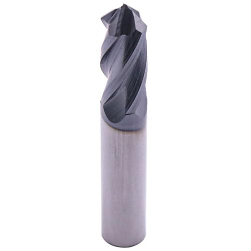 4 Flute 90° Solid Carbide Drill Mill Set(2Pcs, 3/8"), AlTiN Coated - size: 2Pcs 3/8"