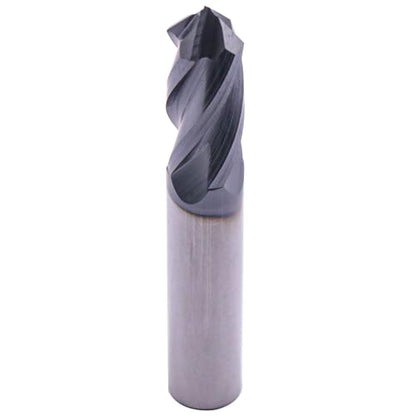 4 Flute 90° Solid Carbide Drill Mill Set(2Pcs, 3/8"), AlTiN Coated - size: 2Pcs 3/8"