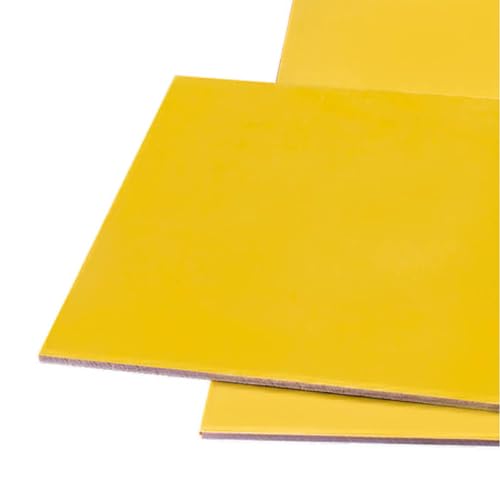 JAXU CWN 'ART 2 Pcs 3240 Fiberglass Sheet Epoxy Resin Insulating Board DIY Electrical Engraving Cutting 300 x 300 x 1.5mm, Yellow