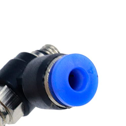 Quick Connect Air Hose Fittings 5Pcs 4mm to M5 Male Thread Air Flow Control Valve with Push to Connect Fitting, Pneumatic Speed Control Valve - size: 4mmxM5