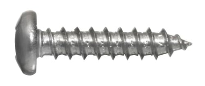 #10 x 3/4" Pan Head Sheet Metal Screws, Full Thread, Square Drive, Stainless Steel 18-8, Bright Finish, Self-Tapping, Quantity 100 Pieces By Fastenere - size: #10 x 3/4"(100 PACK)