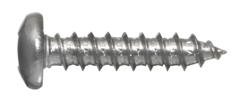 #8 x 3/8" Pan Head Sheet Metal Screws, Full Thread, Square Drive, Stainless Steel 18-8, Bright Finish, Self-Tapping, Quantity 100 Pieces By Fastenere - size: #8 x 3/8"(100 PACK)